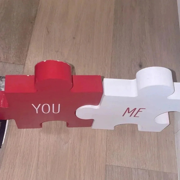 COUPLES BLOCK BETTER TOGETHER . WHITE/RED CUTE GIFT FOR A CHILD, MOM, LOVER - Picture 2 of 6